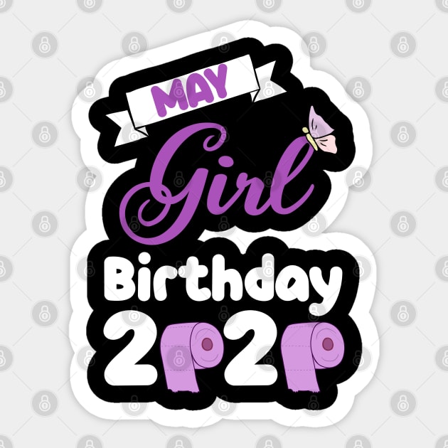 May girl birthday 2020 quarantine purple Sticker by afmr.2007@gmail.com